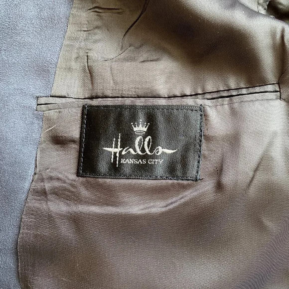 Halls Kansas City Sport Coat Dinner Jacket Blazer Men's Size 40R Gray Career - Picture 15 of 16